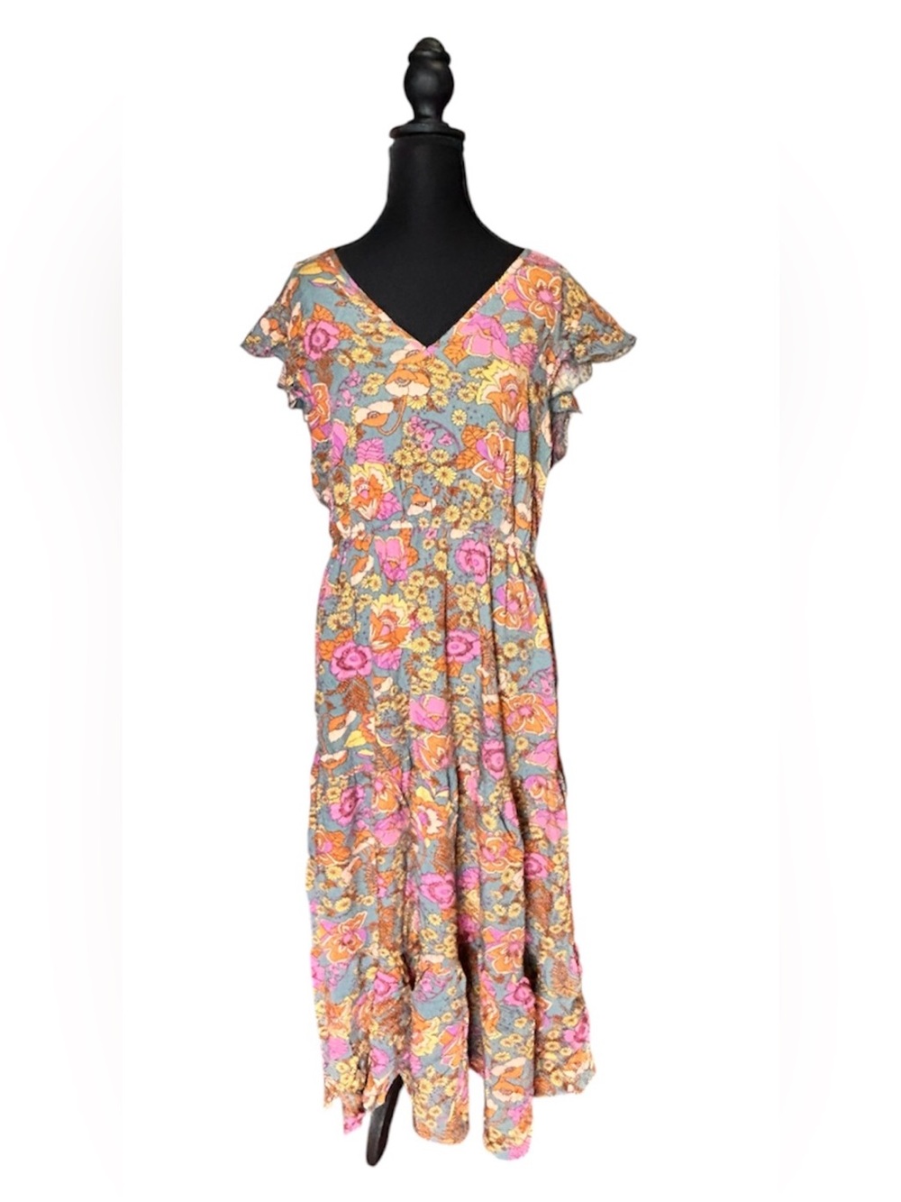 Bohemian Floral Maxi Dress